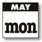 may - mondays