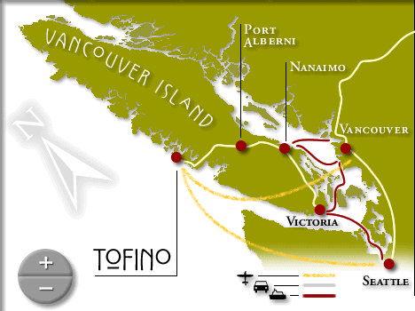 Tofino Map Map Of Vancouver Island With Tofino